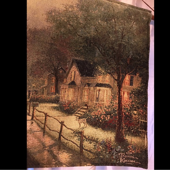 Thomas Kincade Two Sided Fiber Optic “A Victorian Christmas Carol” Tapestry 36” - Picture 10 of 14